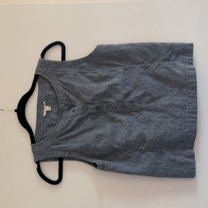 Eileen Fisher linen blend sleeveless top xxs